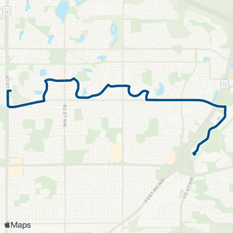 ETS Eaux Claires - West Clareview map