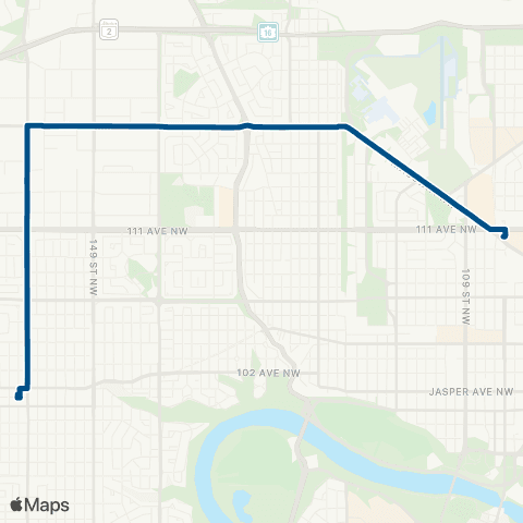 ETS Jasper Place - Kingsway map