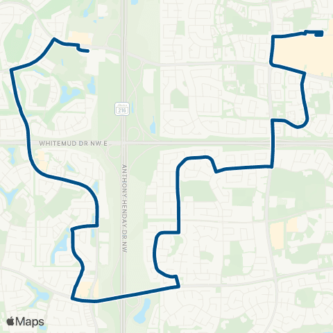 ETS West Edmonton Mall - Lewis Farms map