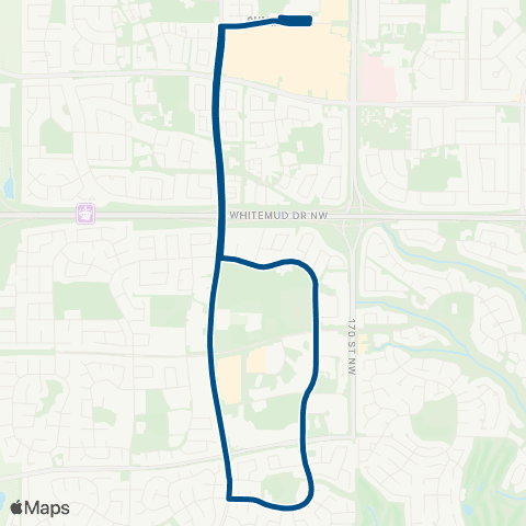ETS West Edmonton Mall - Lessard map