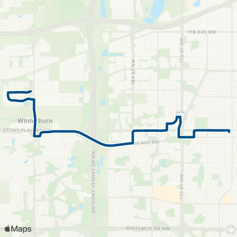 ETS Jasper Place - Westview Village map