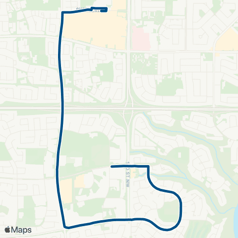 ETS West Edmonton Mall - Oleskiw map