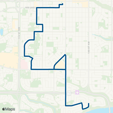 ETS Jasper Place - Rio Terrace map
