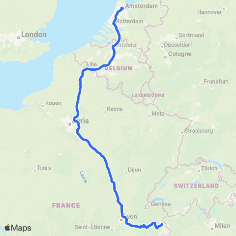 Eurostar Eurostar map
