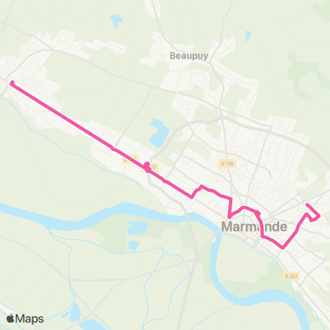 Evalys St-Bazeille - Le Bédat map