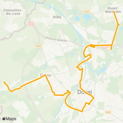 Évéole Roost 4 Pavés - Esquerchin Motte du Moulin map