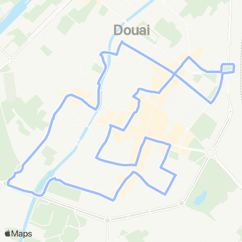 Évéole Navette Centre Ville Douai map
