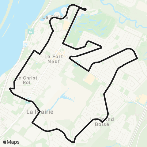 exo Le Richelain et Roussillon La Prairie (Balmoral - Briqueterie - Magdeleine) map