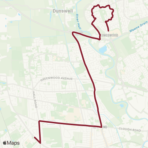 East Yorkshire Bushey Park - Kelvin Hall School map