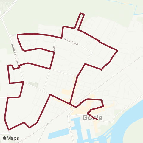 East Yorkshire Supermarket - Goole Interchange map