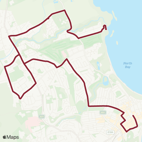 East Yorkshire St Thomas St Stop D - Old Scalby Mills map