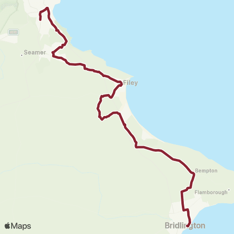East Yorkshire Bridlington BS - Railway Station map