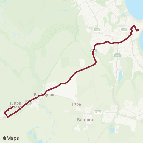 East Yorkshire Bus Shelter - Queen Street Stop B map