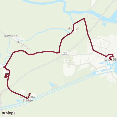 East Yorkshire Supermarket - Rawcliffe Bridge Lane map