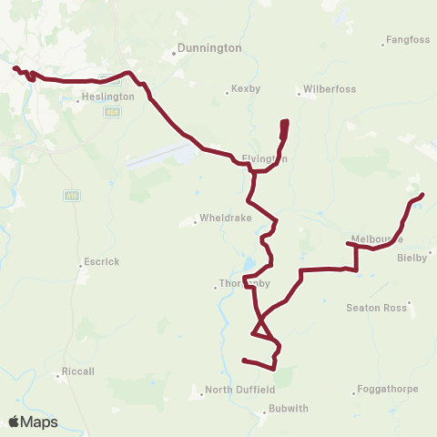 East Yorkshire Station Road - Low Farm map