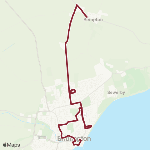 East Yorkshire Bempton High Street - Bridlington BS map