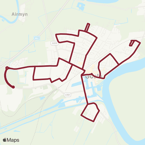 East Yorkshire Goole Cottingham St - Goole Cottingham St map