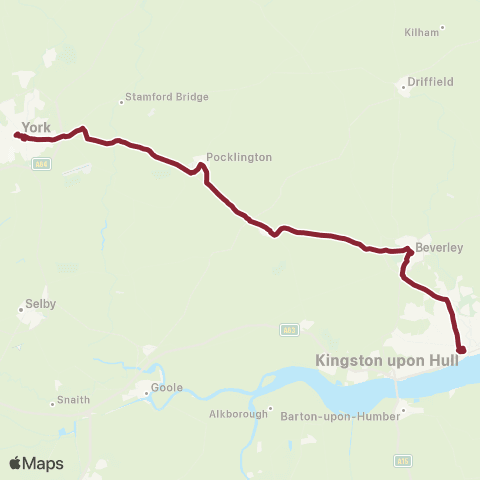 East Yorkshire Hull Interchange - Rail Station map
