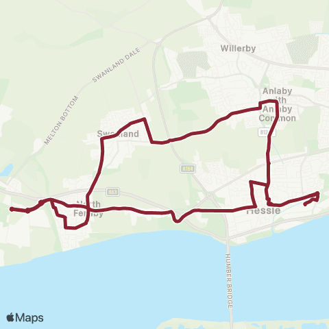 East Yorkshire N Ferriby High Rd - N Ferriby High Rd map