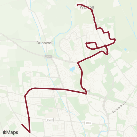 East Yorkshire Wawne Green Lane - Grammar School Road map