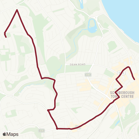 East Yorkshire St Thomas St Stop D - The Barrowcliff map
