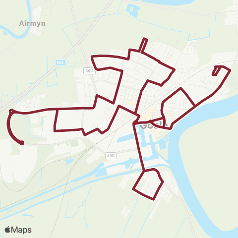 East Yorkshire Goole Cottingham St - Goole Cottingham St map