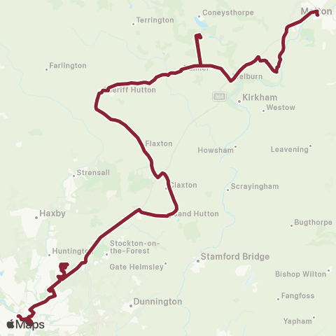 East Yorkshire Bus Station Stand 3 - Station Avenue map