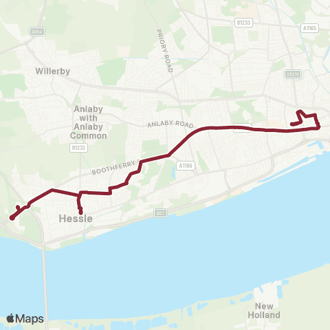 East Yorkshire Hull Interchange - Bridgehead Business Pk map