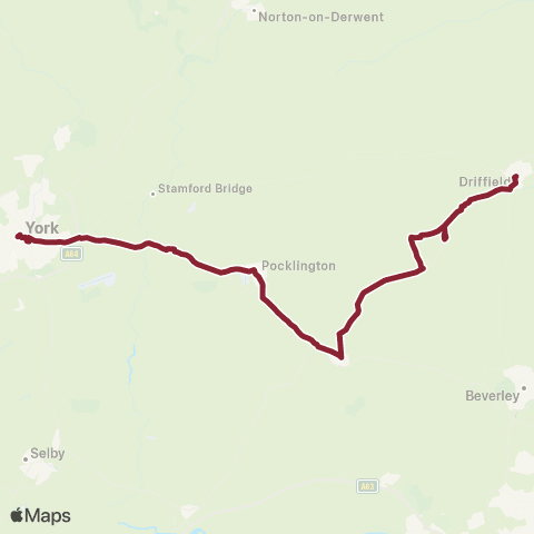 East Yorkshire Rail Station - Driffield George Street map