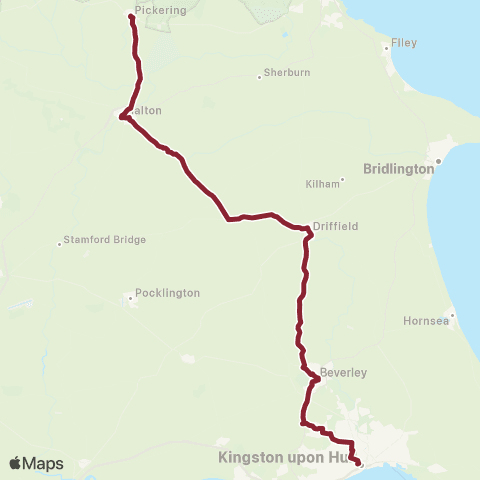 East Yorkshire Hull Interchange - The Library map