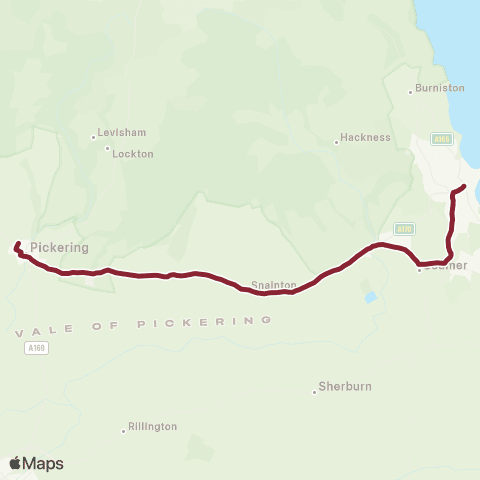 East Yorkshire Railway Sta Stop U - Lady Lumley's Sch map