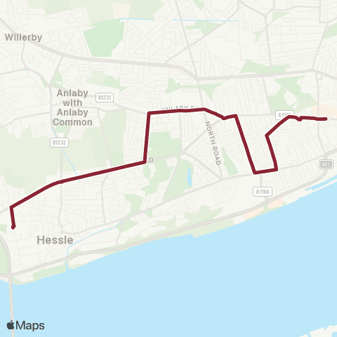 East Yorkshire Hull Royal Infirmary - Hessle Heads Lane map