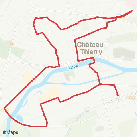 Fablio Château-Thierry Gare SNCF - Champunant - Comtesses - Hôp. - Gare  map