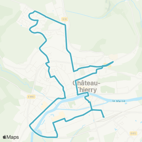 Fablio Château-Thierry Gare SNCF - Champunant - Comtesses - Hôp. - Gare SNCF map