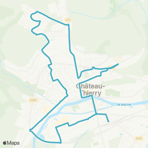 Fablio Château-Thierry Gare SNCF - Hôp. - Comtesses - Champunant - Gare SNCF map