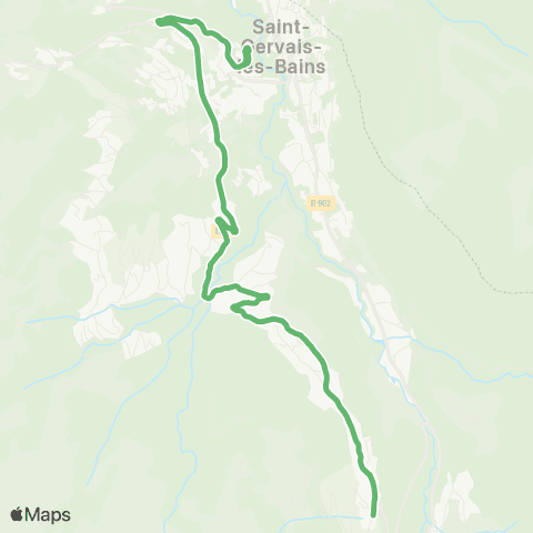 Facilibus Télécabines / le Châtelet - St Nicolas de Véroce map