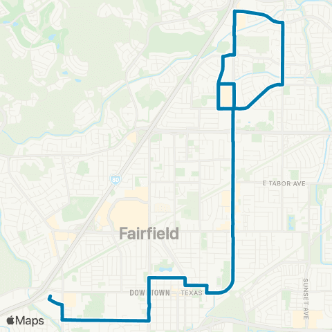 FAST FTC / Fairfield Walmart map