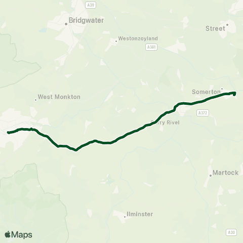 First Buses of Somerset Bus Station - White Hart map