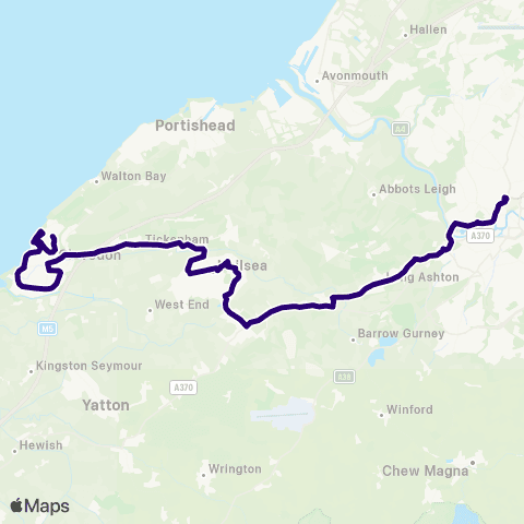 First Bristol Bath & the West Edward Road - Bus Station map