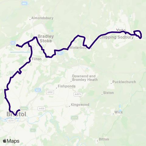 First Bristol Bath & the West The Boot - The Haymarket map