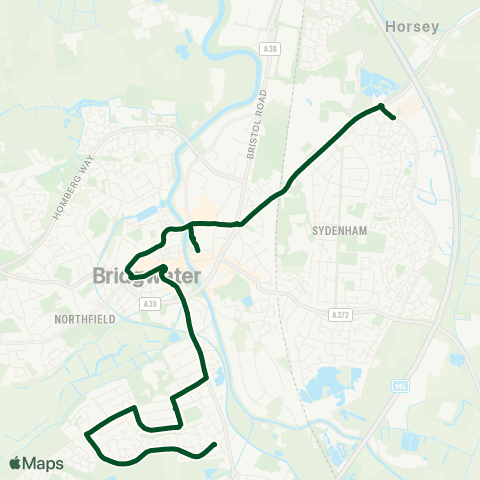 First Buses of Somerset Wills Road - Community Hospital map