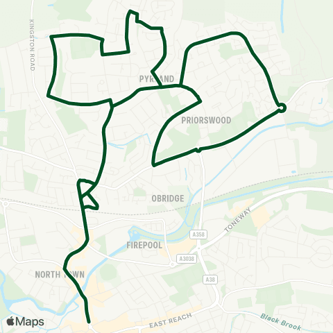 First Buses of Somerset Silk Mills P&R - Silk Mills P&R map