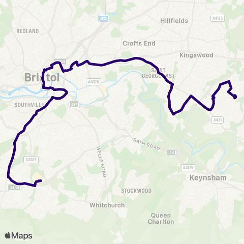 First Bristol Bath & the West The Centre - Newton Road Shops map