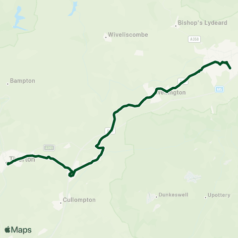 First Buses of Somerset Bus Station - Castle Way map