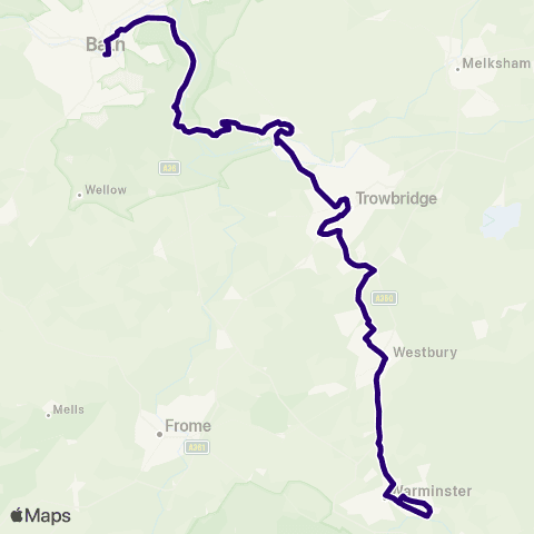 First Bristol Bath & the West Fore Street - Bus Station map