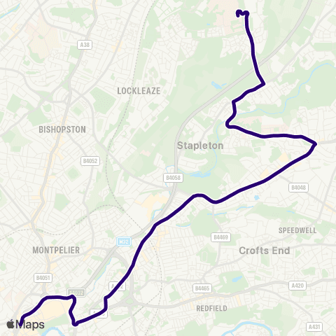 First Bristol Bath & the West The Centre - Frenchay Campus map
