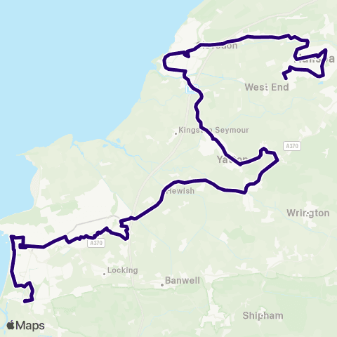 First Bristol Bath & the West Castlewood - Interchange map