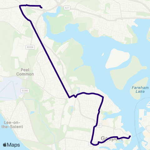 First Portsmouth Fareham & Gosport Gosport Interchange - Bus Station map