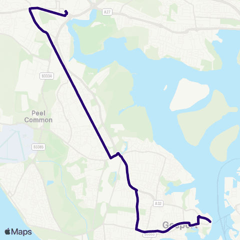 First Portsmouth Fareham & Gosport Bus Station - Gosport Interchange map
