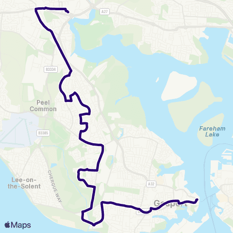 First Portsmouth Fareham & Gosport Bus Station - Gosport Interchange map